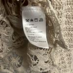 Ecote M Beautiful Ivory Boho Crochet Cover-up Top Photo 5