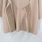 Loft Ann Taylor Chunky Knit Open Front Cardigan Sweater Cream Small Layering Photo 6