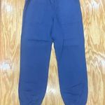 Faherty Jogger Pants Women's Size XS Blue Elastic Waist Slash Pockets Casual B47 Photo 0