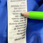 Peter Nygard  Leather & Knit‎ Blue Jacket Size Small Long Sleeves Photo 2