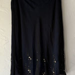 Attention  Y2k Whimisigoth Skirt 6 Sheer‎ Sequin Floral Midi Lined Side Zip Photo 0