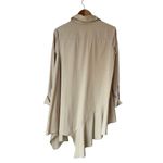 ottod’Ame 100% Cotton Tan Asymmetrical Blouse Size 4 Photo 1