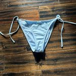 Picot Bow Trim Bikini Bottom Blue Photo 2