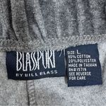 Bill Blass Sport Velour Straight Leg Pull On Track Pants Grey Large Gray Photo 5