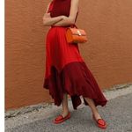 Birdies  The Blackbird Orange Knit Pointed Flats Size 7 Photo 3