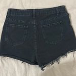 SheIn Black Denim Shorts Photo 3