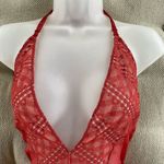 Victoria's Secret Victoria’s Secret Rust Red Orange Mesh Lace Lingerie Bodysuit L Photo 2