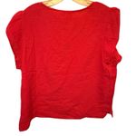 Three Dots  Fuschia Cotton Gauze Top nwt Photo 3