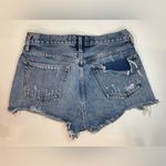 AGOLDE ‎ Parker Vintage Cutoff Organic Denim Shorts Mid Blue Denim Size 26 Photo 7