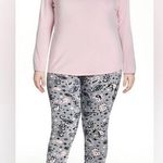Cuddl Duds ClimateRight by Base Layer 2-piece Top & Legging pink paisley XXL PJ Photo 0
