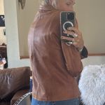 None Vintage rustic lightweight butter soft Brown Leather Jacket no tags Photo 9