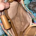 Fossil  Woven Look Leather Trim Shoulder Bag Purse Photo 3