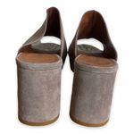 Free People Taupe Suede Mules with Snakeskin Accent Photo 2