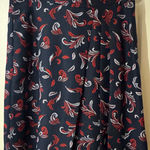 Brooks Brothers  A-Line Skirt - Black and Red Floral Photo 0