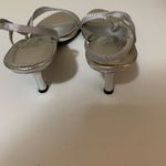 Touch of Nina Touch‎ of Nina Silver Strappy Heels Size 7 Photo 4