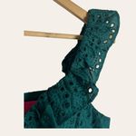 Lilly Pulitzer  Lexalyn Hosta Green Moroccan Eyelet Ruffled Mini Dress Size 2 Photo 5