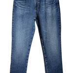AG Adriano Goldschmied Jeans Women 27 Blue Mari Crop High Rise Slim Straight Photo 0