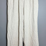 Edit by Nine Women's Beige Ramie Blend Wide Leg Pleated High‎ Waist Pants Size S Tan Photo 0