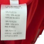 Vix Paula Hermanny Cyndi Wrap Midi Dress Women’s Size Large Red Crinkled Voile Photo 8