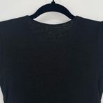 Princess Polly  Black Crew Neck Cap Sleeve Bodycon Ruched Minimalist Mini Dress 0 Photo 6