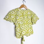 Pilcro  by Anthropologie Short Sleeve Ruched Tie-Front Blouse Women’s XS Photo 2