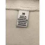 Rafaella  Women’s Pull-On Pants Size 16 Off-White Stretch Straight Leg Preppy Photo 4