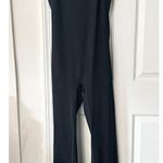 Spanx Black Booty Boost Easy Access Open Back Full Length Flare Jumpsuit Large Photo 2
