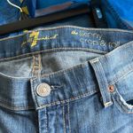 7 For All Mankind The Skinny Crop & Roll Jean Blue Womens Size 26 Denim Pants Photo 6