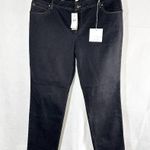 J.Jill  Authentic Fit Slim Leg Stretch Mid Rise Black Wash Jeans Size 14 Photo 1