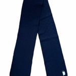 J.Crew Navy Blue Wool Blend Checkered Weave Unisex Muffler Scarf Photo 0