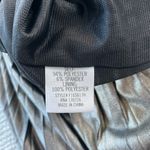 Francesca’s Metallic Gold Gunmetal Silver Pleated Midi Skirt Size Medium Photo 4