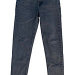 American Eagle  Stretch High Rise Frayed Hem Black Mom‎ Jeans Size 00 Photo 0