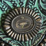 Montana West New Trinity Ranch by Tooled Pebbled Leather Studded Shoulder Bag Photo 8