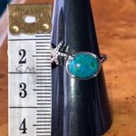Natural Chrysocolla Sterling Silver Starfish Ring Size 8 Photo 8