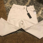 Rue 21 off white distressed cropped pants sz 10 Photo 0