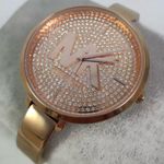 Michael Kors $275  Parker Watch Stainless Glitz Rose Gold Pavé Crystal MK4433 NIB Photo 1