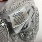 Saylor Silver Illusion Netted Sequin Sheath Knee Length Dress Small Photo 5