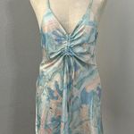 Cider NWT  Blue & Pink Mini Dress with Adjustable Straps -Size XL Photo 0
