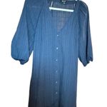 Madewell Tie-Waist Tiered Midi Dress in Windowpane Sz 6 Photo 10