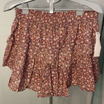 Vanilla Star Jeans VANILLA STAR NWT Double Tier Pleated‎ Floral Skirt Size Large Photo 0
