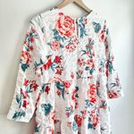 Francesca's NWT  Carra Floral Babydoll Mini Dress White Pink Red Blue Size Small Photo 6