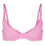 SKIMS NWT  COTTON LOGO UNDERWIRE DEMI BUBBLE GUM BRA SZ 46DD Photo 0