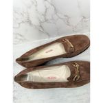 Amalfi Rangoni Loafers Womens Size 12.5 Suede Walk On Air Brown Slip On Shoes Brown Photo 5
