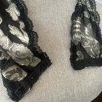 Vintage Escapades Brocade Sheer Bodysuit Romper Black Size M Photo 5