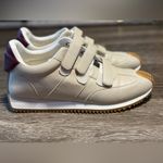 J Slides‎ NYC Lyla Sneakers Beige Leather Hook and Loop Gum Sole NEW NWOB Tan Size 8 Photo 10