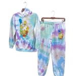 The Simpsons Tie Dye Jogger Set Sz S Photo 0