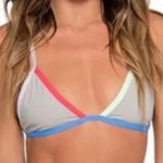 Tavik swim TAVIK JETT ColorBlocked Sand Bikini Top MEDIUM  Photo 0