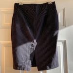 Black & White Pinstripe Pencil Skirt. White Size undefined Photo 1