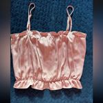 Free People Intimately Rose Blush Night Out Blouson Lace Crop Cami Top Sz Xs Photo 2