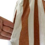 BeachLunchLounge  White Brown  High Rise Wide Leg Pull on Y2K Bohemian XL #1780 Photo 4